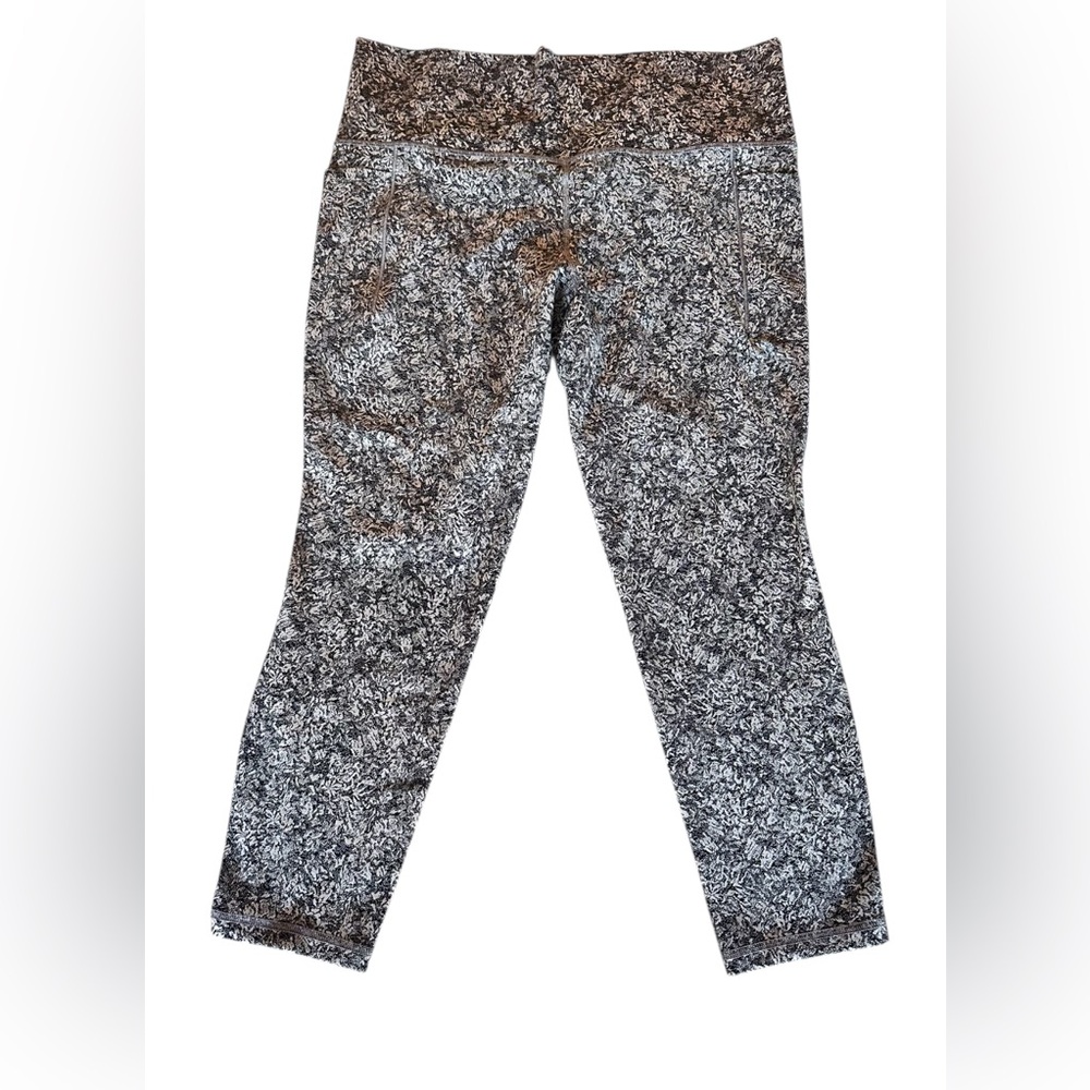 Athleta Black and White Patterned Leggings